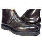 JOHN LOBB Mens Shoreditch Calf Leather Chukka Boots Dark Brown (MSRP $2,010)