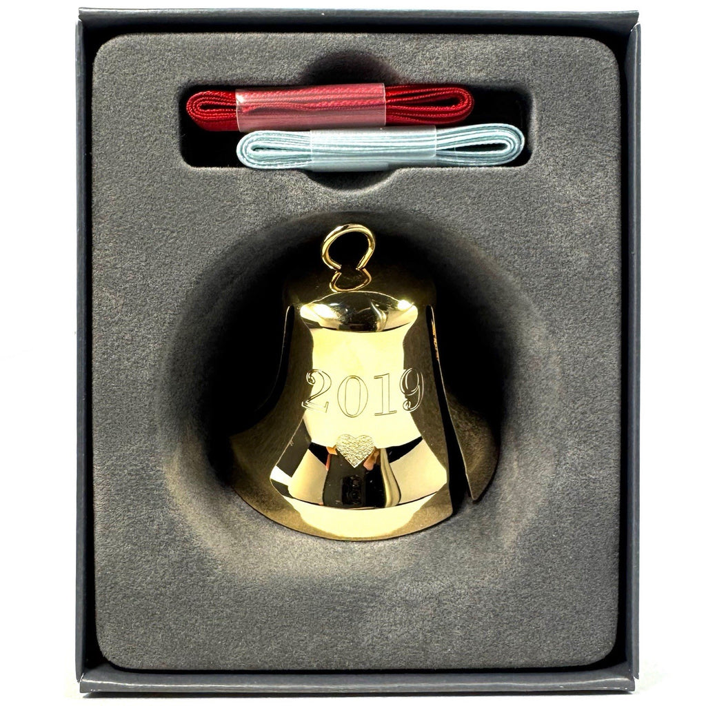 GEORG JENSEN 18k Gold Plated 2019 Christmas Holiday Bell Ornament