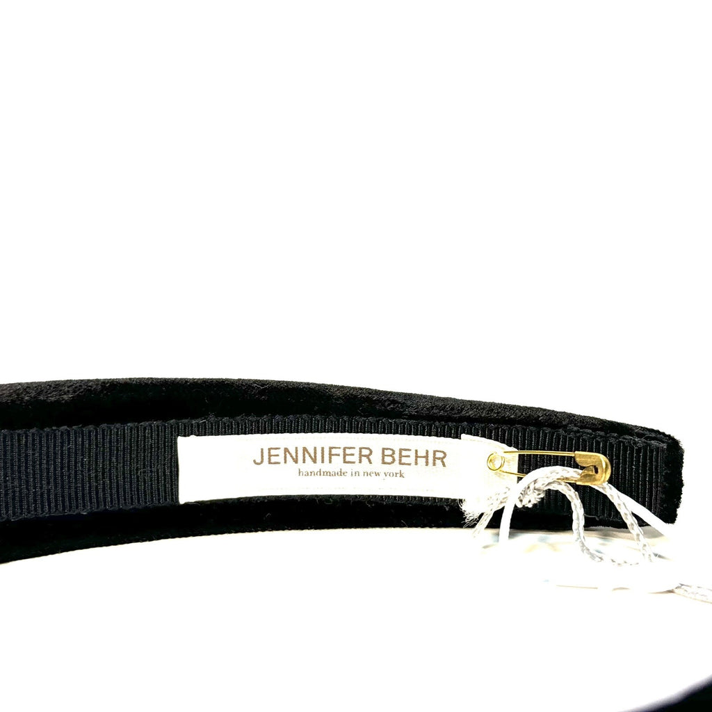 JENNIFER BEHR x Veronica Beard Tori Velvet Headband Black (MSRP $188)