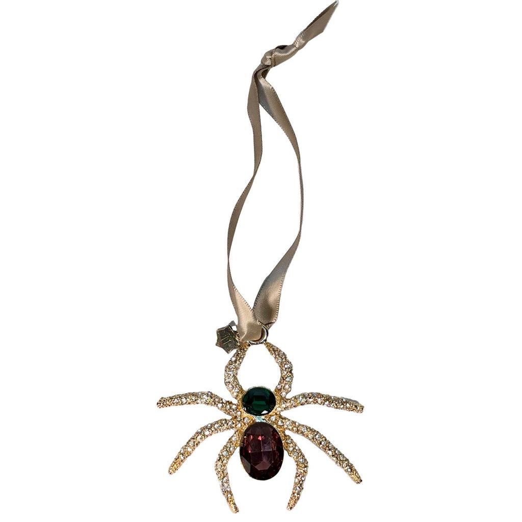 L'OBJET Spider Jeweled Gold Plated Christmas Tree Ornament OR115 (MSRP $120)