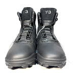 Y-3 Adidas Mens GSG9 Leather Lace Up High Top Sneaker Boots Black (MSRP $400)