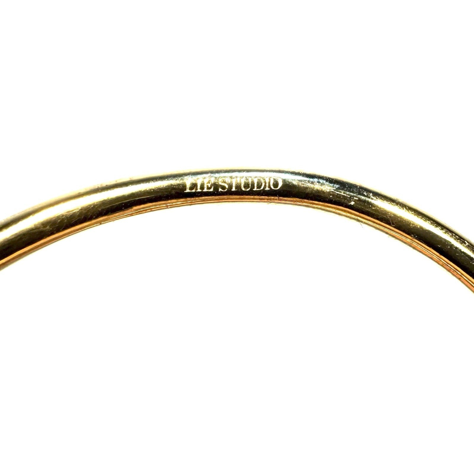 LIE STUDIO Womens 18k Gold Plated Olga Open Cuff Bracelet (MSRP $360)