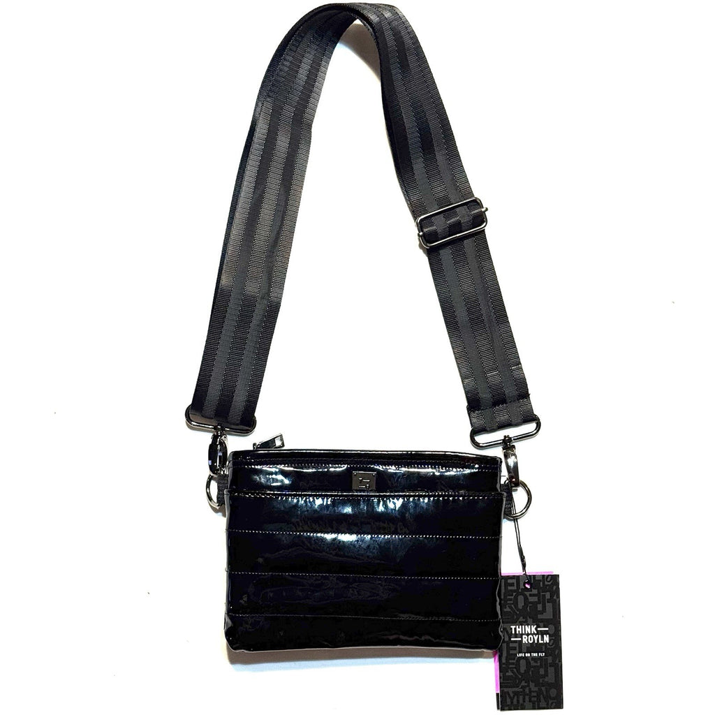 THINK ROYLN Bum Bag Shoulder Crossbody Mirror Black (MSRP $98)