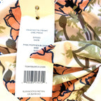 TORY BURCH Poppies Printed Tie Front One Piece Swimsuit Pink Beige (MSRP $218)