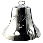 GEORG JENSEN Palladium Plated 2023 Christmas Holiday Bell Ornament