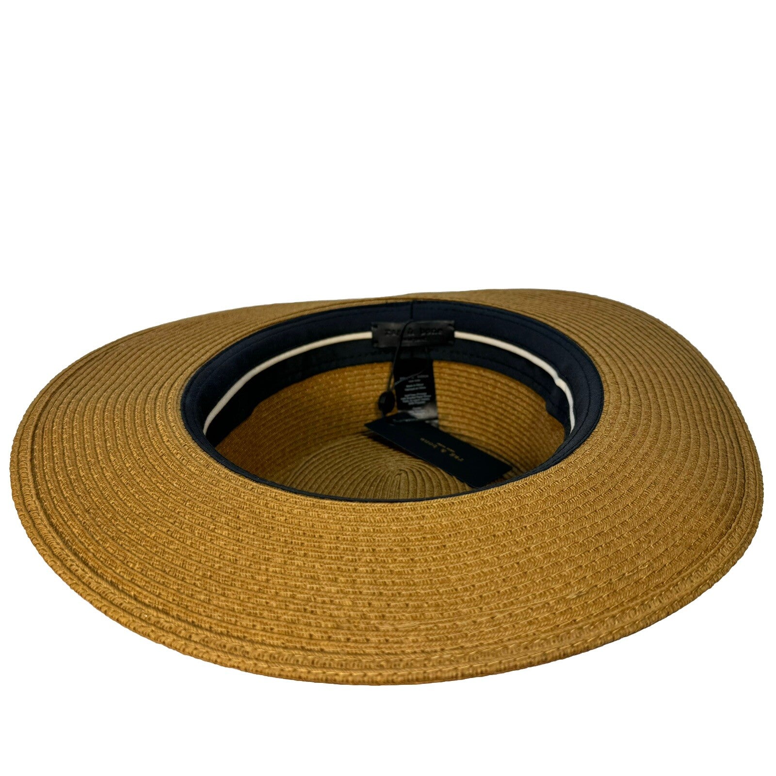 RAG & BONE Womens Somer Woven Straw Hat Bronze Brown L (MSRP $225)