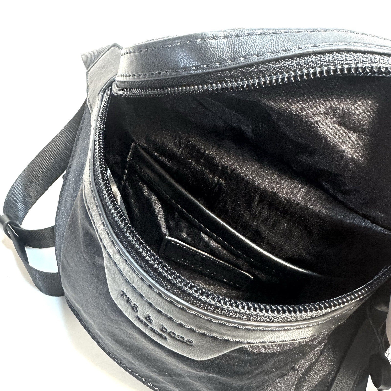 RAG & BONE Mini Commuter Nylon Crossbody Fanny Pack Bag Black (MSRP $248)
