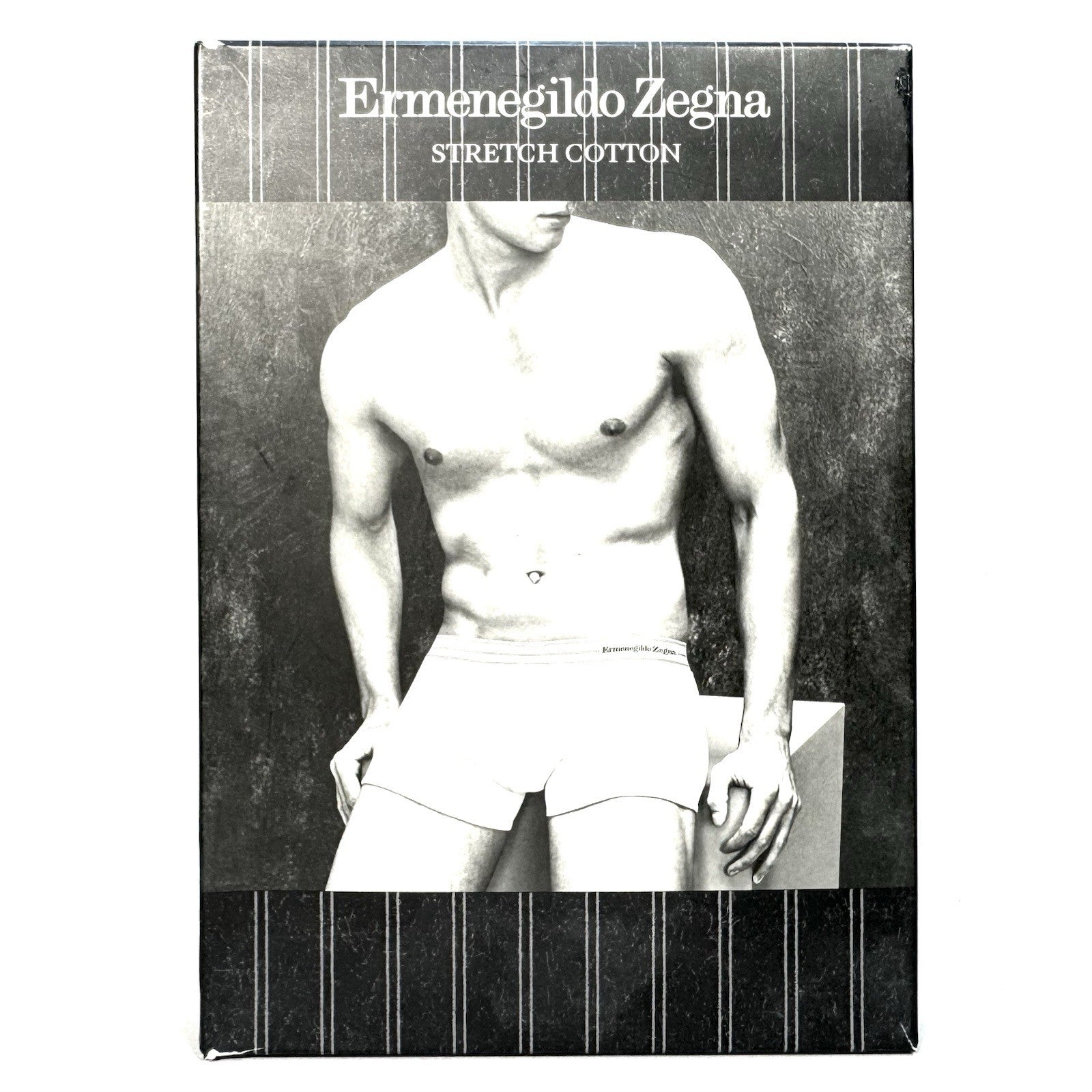 ERMENEGILDO ZEGNA Mens Stretch Cotton Trunk Underwear White XS (MSRP $55)