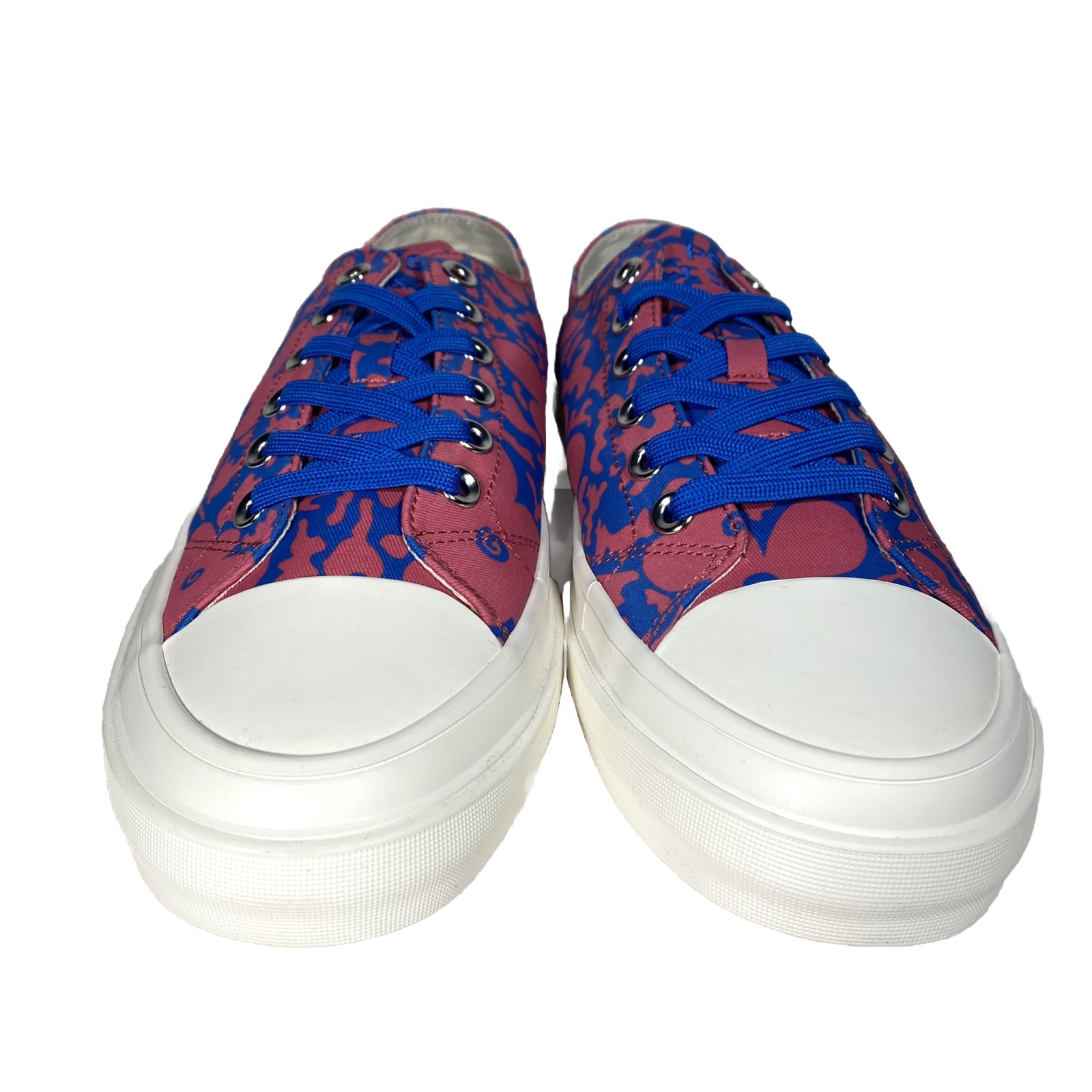 PS PAUL SMITH Mens Kinsey Floral Print Canvas Low Top Sneakers Red (MSRP $195)