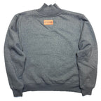 PARKE Womens Classic Heritage Mockneck Sweatshirt Light Grey S/M