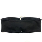 MIAOU Womens Iris Halterneck Tie Bandeau Top Black (MSRP $105)