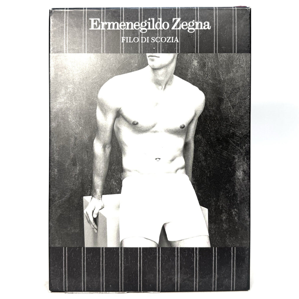 ERMENEGILDO ZEGNA Mens Filo Di Scozia Boxer Trunk Underwear White XS (MSRP $55)