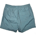 LORO PIANA Mens Geometric Print Swim Trunks Shorts Blue XL