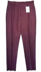 THEORY PROJECT Lucas Ossendrijver Mens MP01 Pleated Pants Bordeaux (MSRP $285)