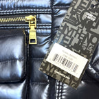 THINK ROYLN Two Faced Reversible Tote Bag Pearl Indigo Blue (MSRP $198)