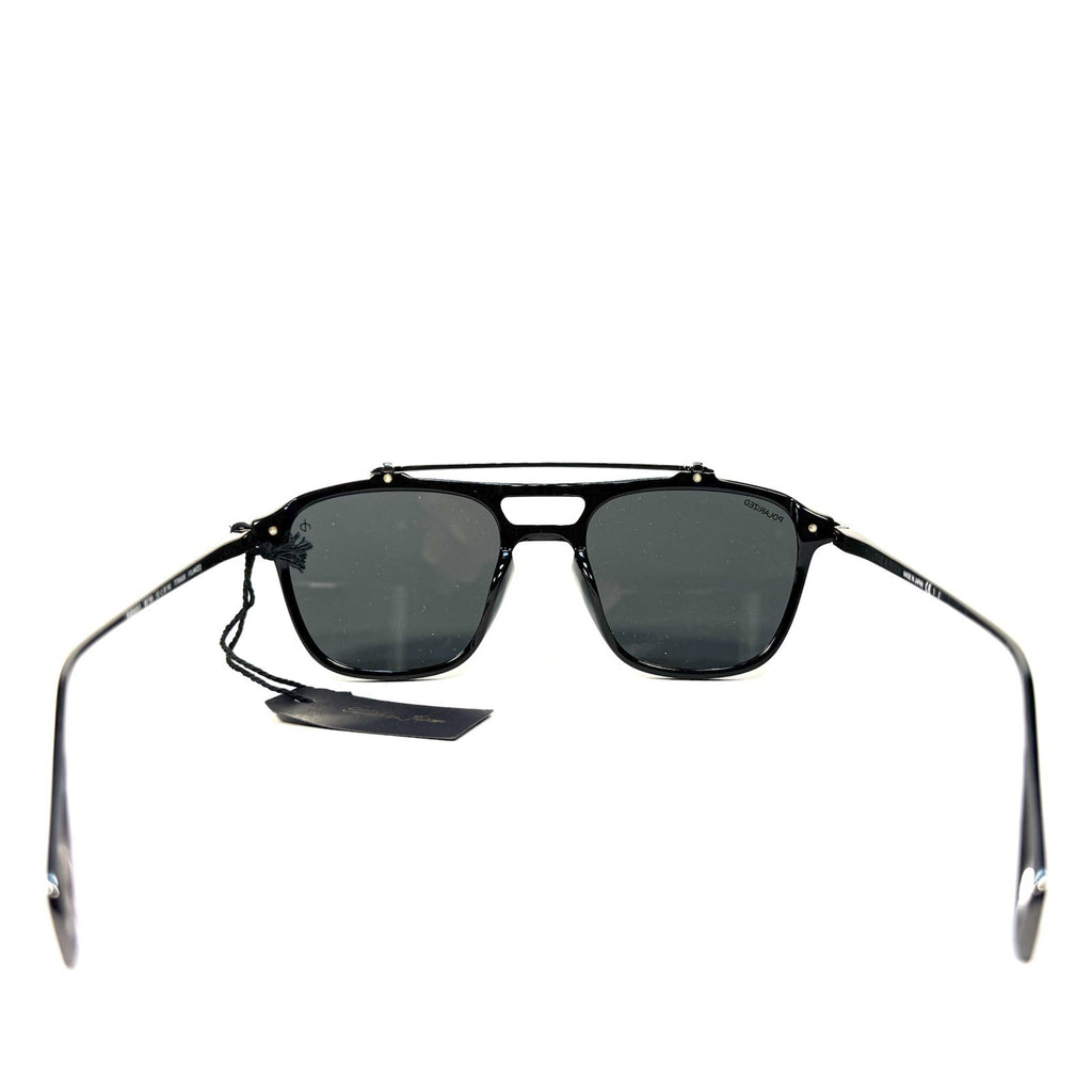 RAG & BONE Mens Walker RNB9005 Navigator Polarized Sunglasses Black (MSRP $558)