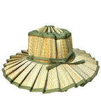 LORNA MURRAY x Veronica Beard Vienna Olive Grove Straw Maxi Hat Green -MSRP $148