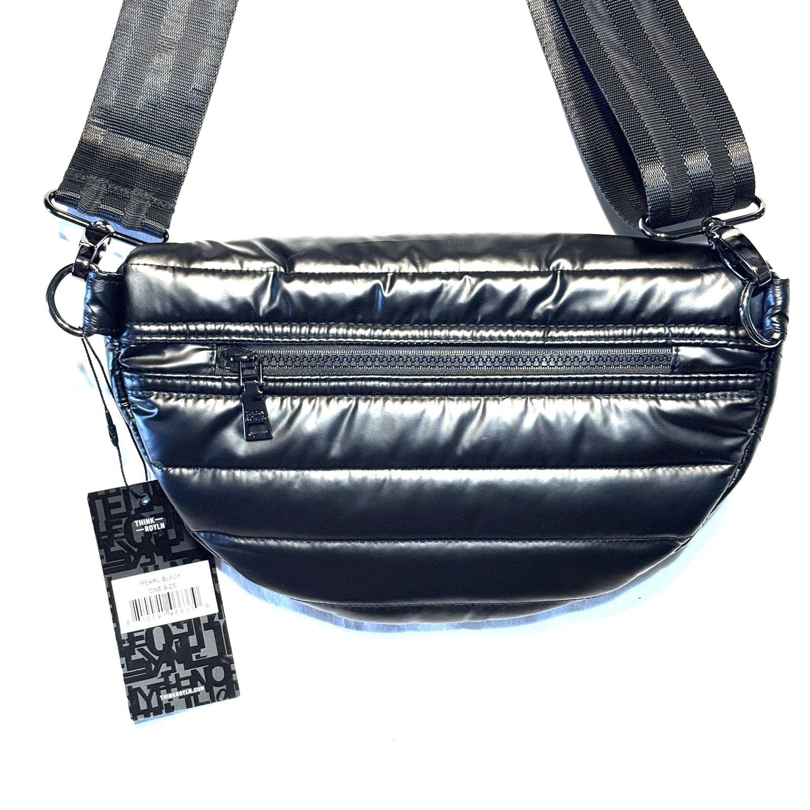 THINK ROYLN Little Runaway Sling Crossbody Waist Bag Pearl Black (MSRP $128)