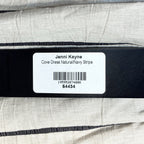 JENNI KAYNE Womens Cove Linen Navy Stripe Dress Beige (MSRP $495)