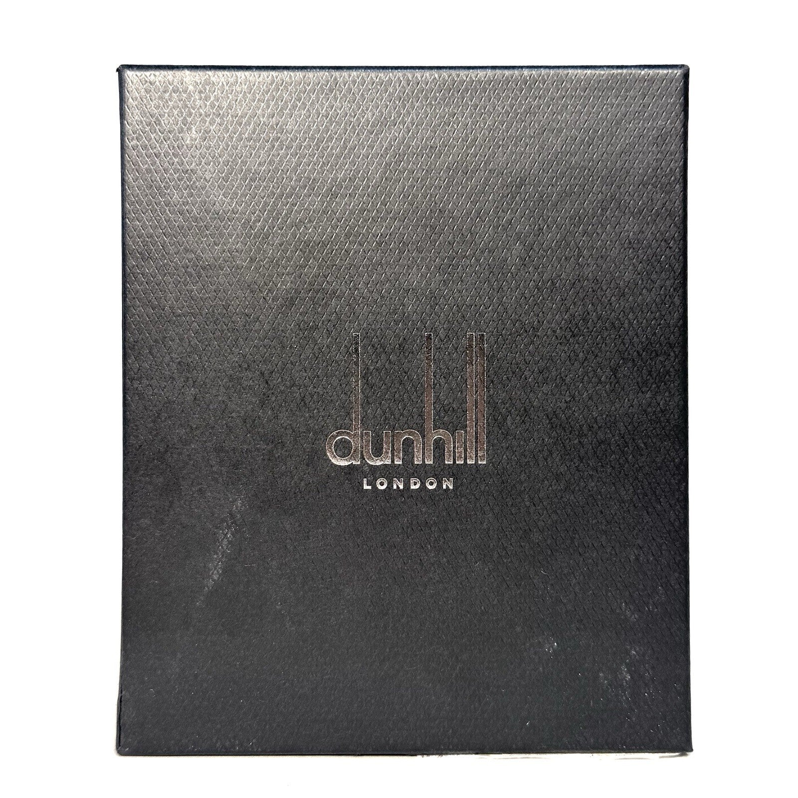 DUNHILL Mens Duke Marble Print Leather 4cc Coin Bifold Wallet Blue (MSRP $575)