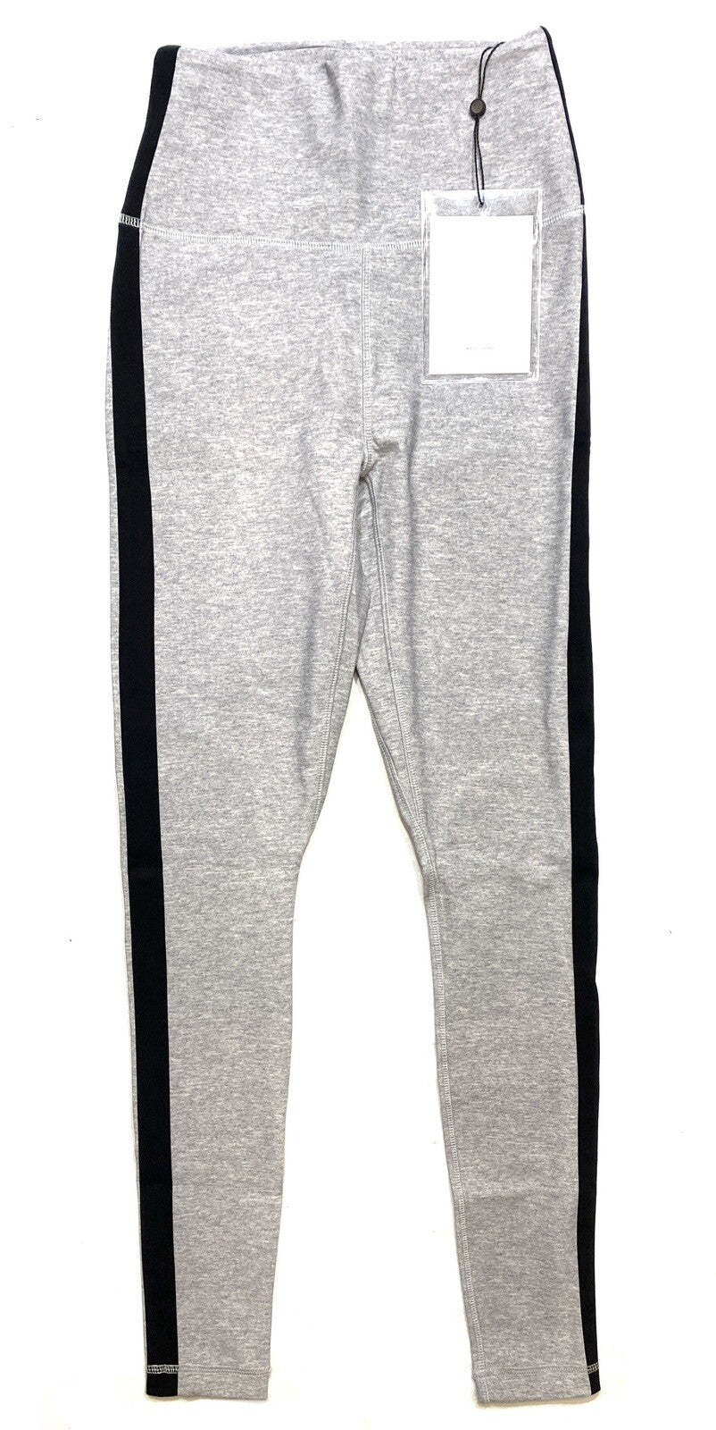 WARDROBE NYC Womens Stripe Sport Leggings Heather Grey (MSRP $250)
