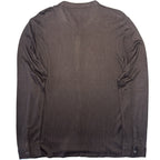 JOHN VARVATOS Mens Otavio Long Sleeve Woodgrain Shirt Espresso Brown (MSRP $398)
