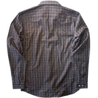 THEORY Mens Irving Flanella Check Button Down Shirt Fossil Brown XS (MSRP $225)