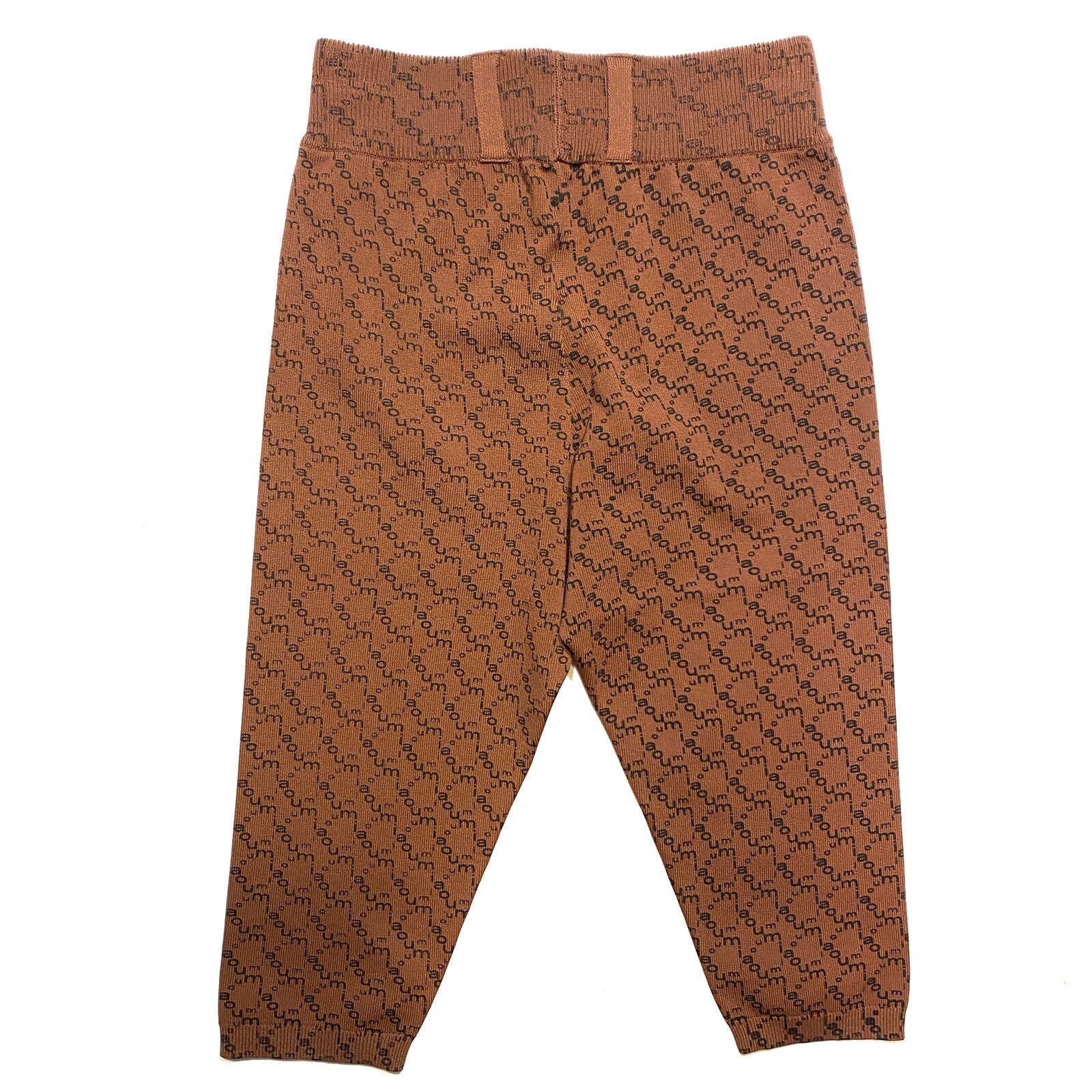 MIAOU Womens Logo Check Harley Capri Short Leggings Mocha Brown (MSRP $120)