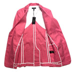 RAG & BONE Womens Charles Linen Long Blazer Jacket Magenta Pink (MSRP $550)