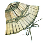 LORNA MURRAY x Veronica Beard Vienna Olive Grove Straw Maxi Hat Green -MSRP $148