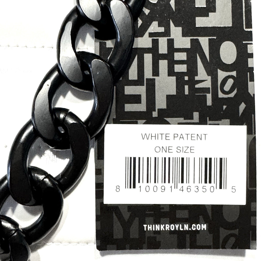 THINK ROYLN Downtown Crossbody Bag Patent White (MSRP $148)
