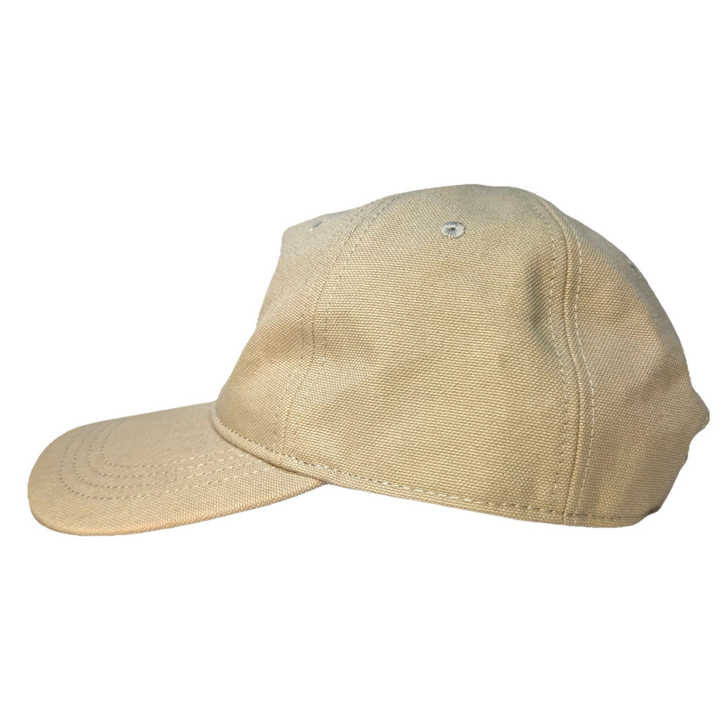 BALLY Mens Logo Embroidered Canvas Cap Hat Sand Beige (MSRP $200)