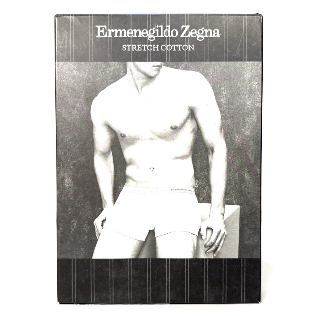 ERMENEGILDO ZEGNA Mens Stretch Cotton Trunk Underwear Black XS