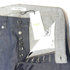 MAISON KITSUNE Mens Tapered Fit Japanese Denim Jeans Indigo Blue (MSRP $270)