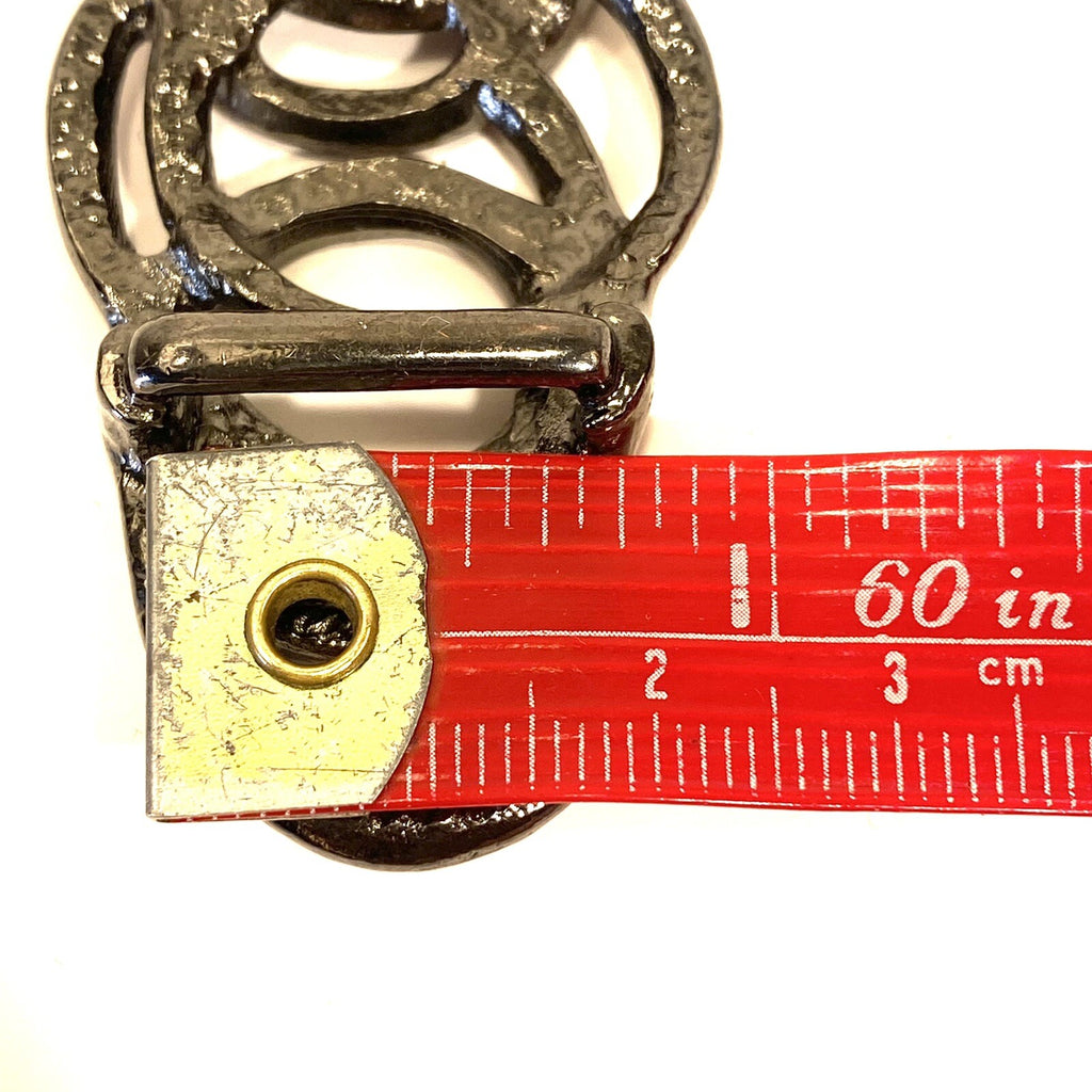 OSCAR DE LA RENTA Womens Jeweled Loops Belt Buckle Pink 3/4in