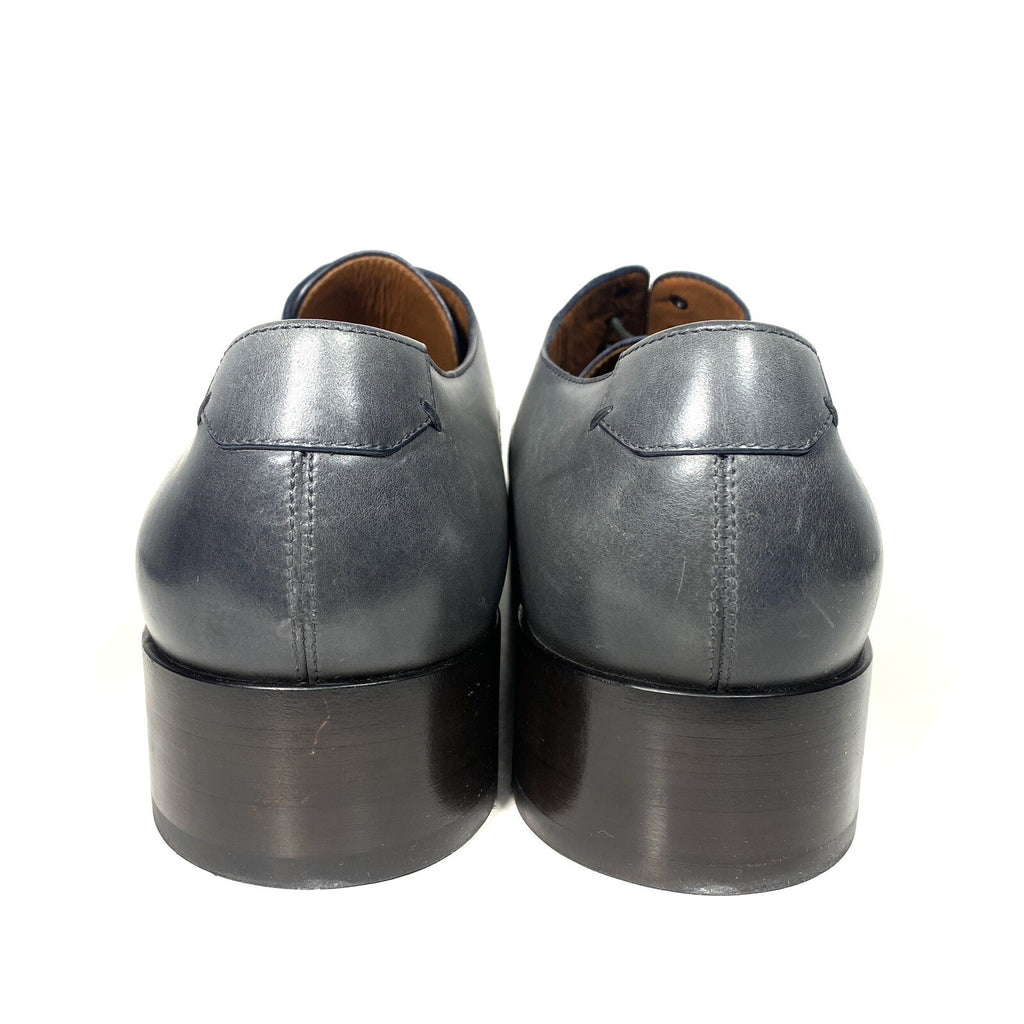 ERMENEGILDO ZEGNA Couture Mens Leather Lace Up Oxford Shoes Grey 11 -MSRP $1,100