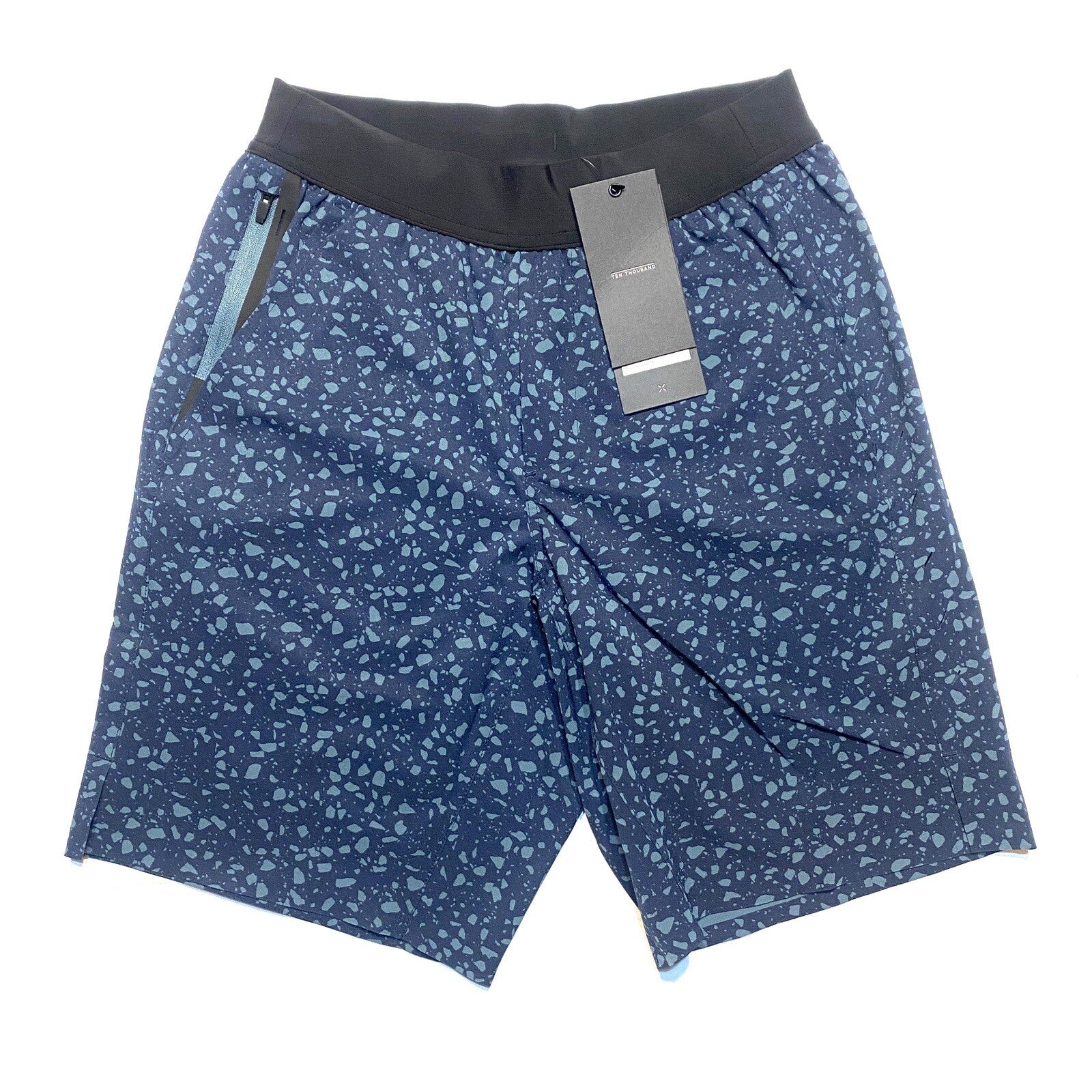TEN THOUSAND Mens 9in Interval Shorts No Liner Terrazzo Blue (MSRP $68)
