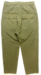 NILI LOTAN Womens Luna Crop Cotton Linen Pants Clover Green (MSRP $395)