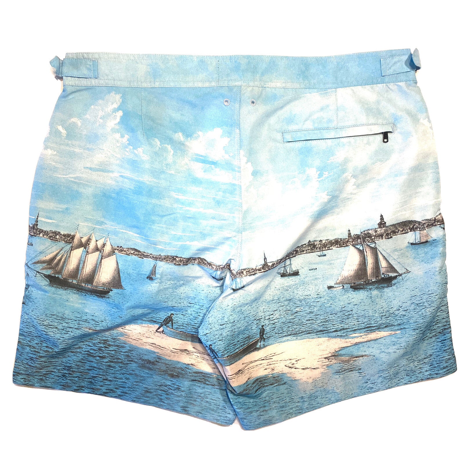 TODD SNYDER x John Derian Harbor Print Tailored Swim Shorts Trunks (MSRP $248)