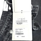 ALEXANDER MCQUEEN Womens Corset Lace Denim Jeans Stonewash Black 26 (MSRP $1760)