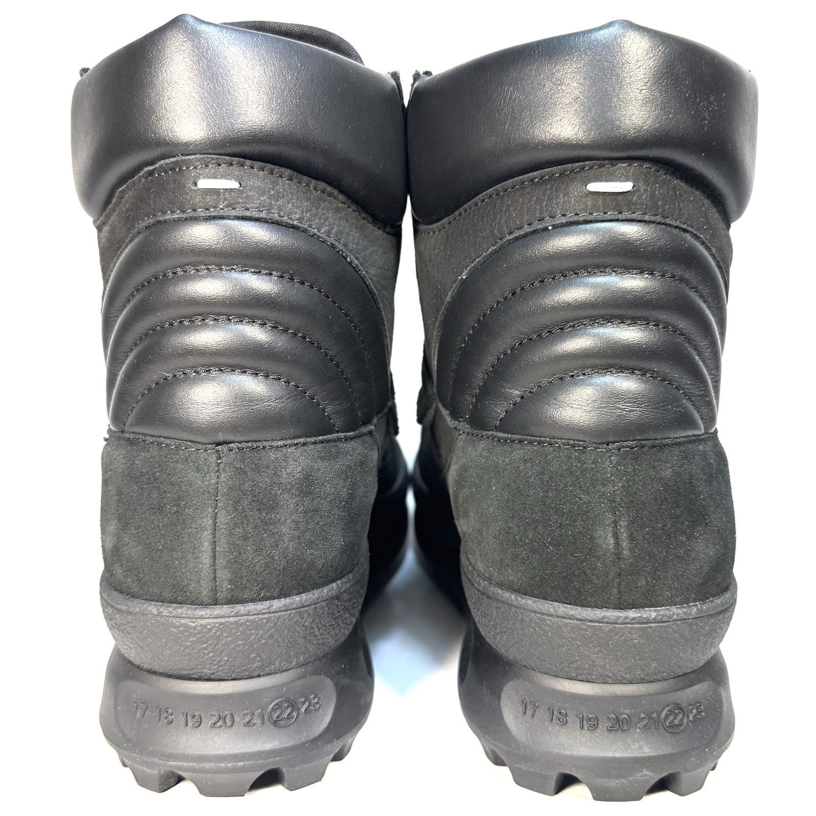 MAISON MARGIELA Mens Climber Hiker Suede Sneaker Boots Black (MSRP $990)