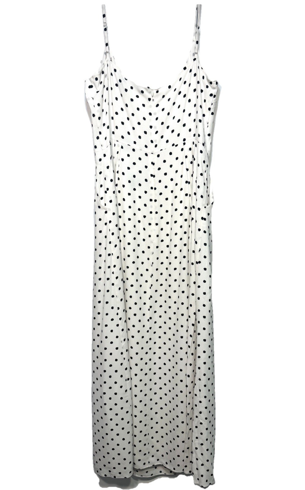 JENNI KAYNE Womens Rove Polka Dot Ankle Dress Ivory White (MSRP $495)