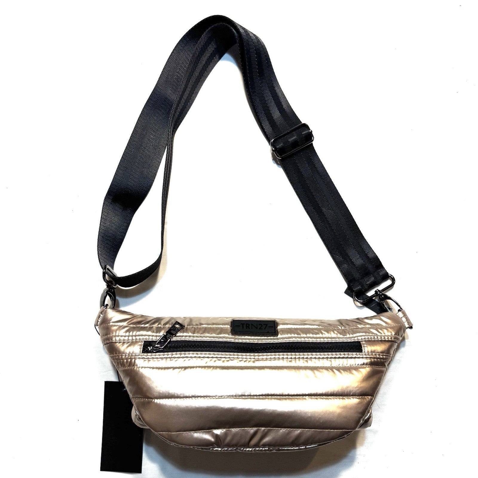 THINK ROYLN Triple Threat Sling Crossbody Bag Pearl Cashmere Gold (MSRP $158)