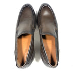 ERMENEGILDO ZEGNA Couture Mens Leather Slip On Loafers Brown 11 (MSRP $995)