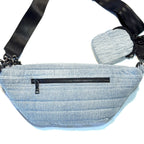 THINK ROYLN Sister Sling Crossbody Bag Denim Light Blue (MSRP $178)