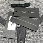 JOHN VARVATOS USA Mens Long Sleeve Jennings Knit Henley Shirt Grey (MSRP $188)