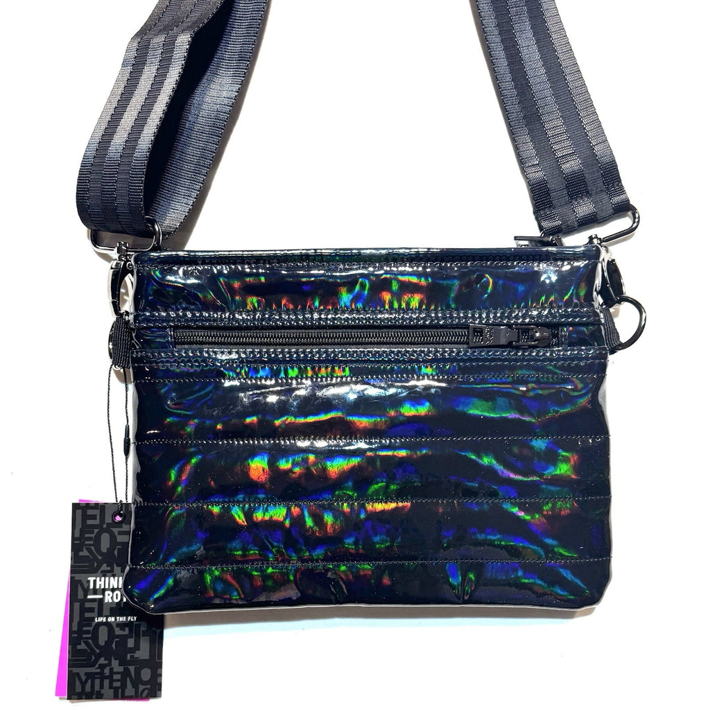 THINK ROYLN Bum Bag 2.0 Shoulder Crossbody Holographic Mirror Black (MSRP $108)