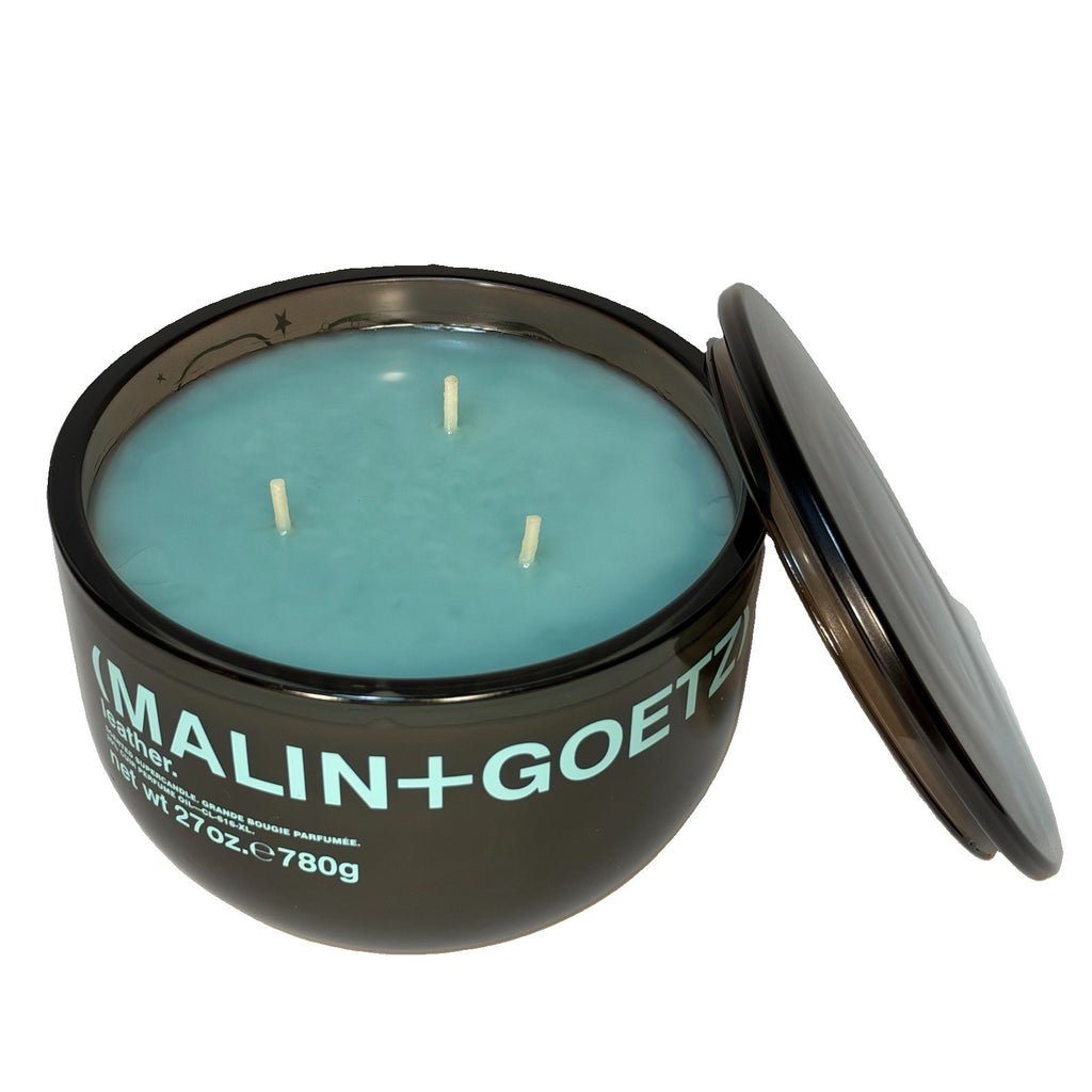 MALIN + GOETZ x BRAIN DEAD Leather Scented 3 Wick Super Candle 27oz (MSRP $205)