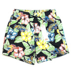 SUNDEK Mens 7in Floral Printed Board Shorts Swim Trunks Multi Black (MSRP $139)