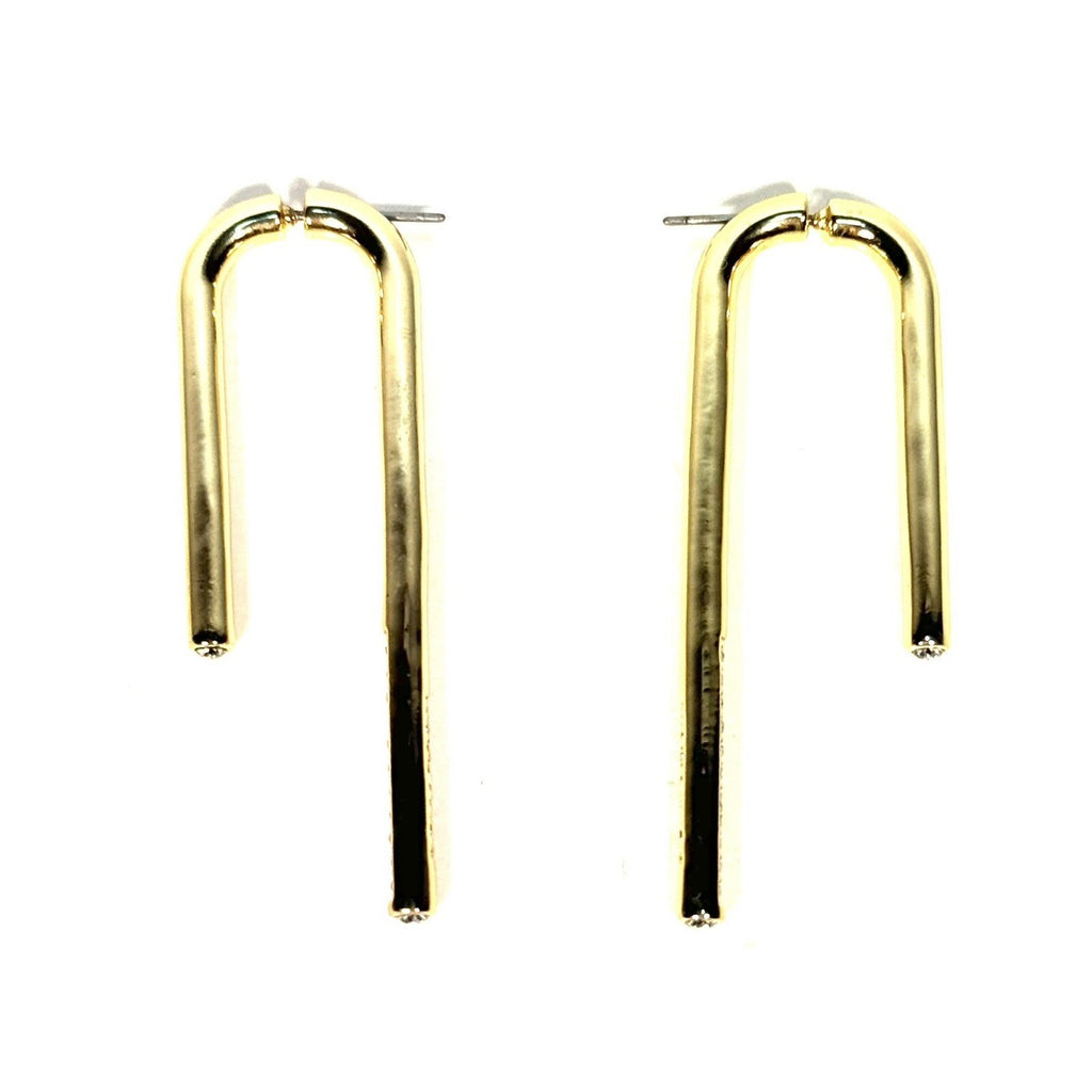 DEMARSON 12K Gold Plated Celeste Mini Pave Drop Earrings (MSRP $250)